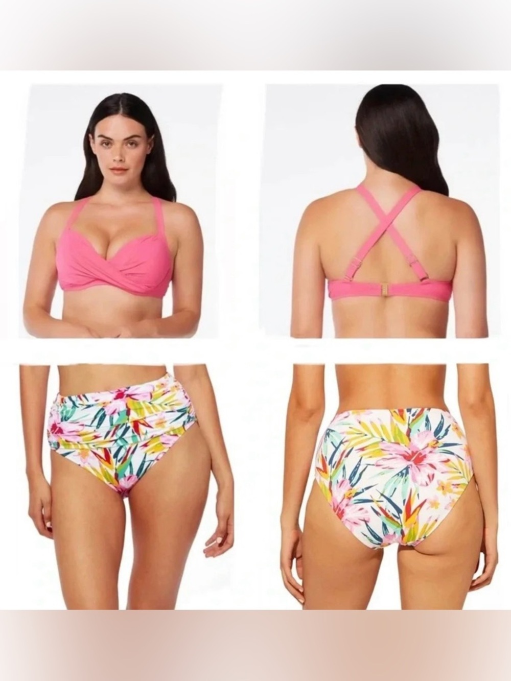 Bleu Rod Beattie Underwired Bikini Top Size 40d High Waist Bottom Size 12